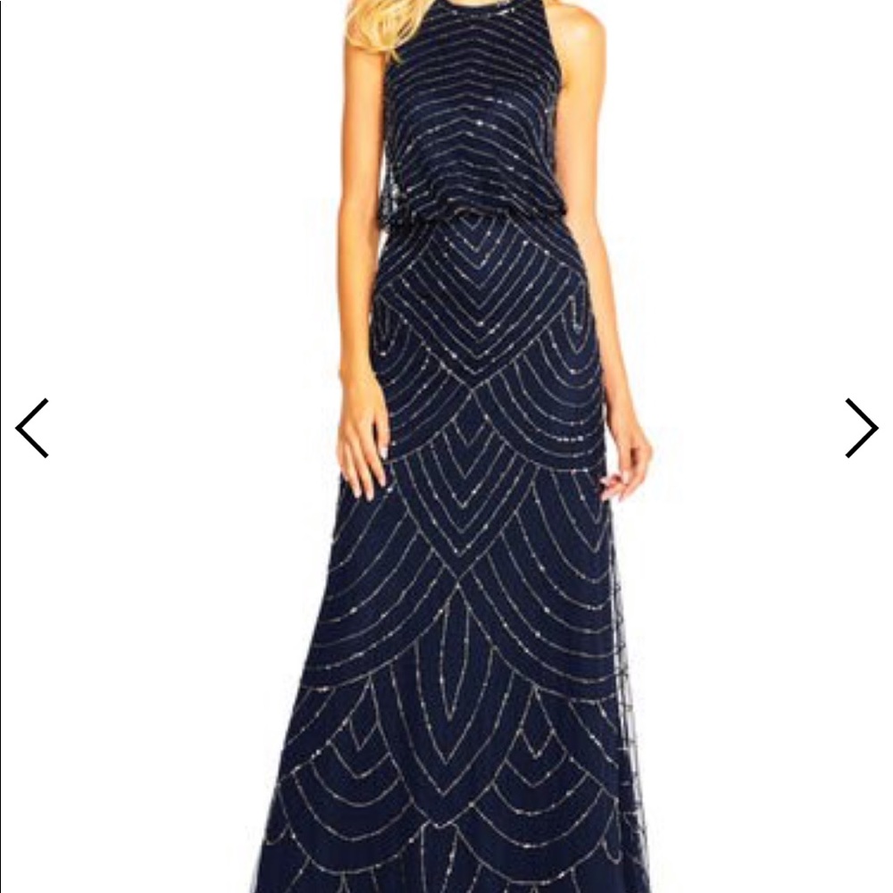 BHLDN & Adrianna Papell bridesmaid gown